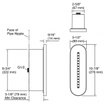 Kohler K-26300T-BL STATEMENT 長方形Vichy身體噴灑 (霧黑色)